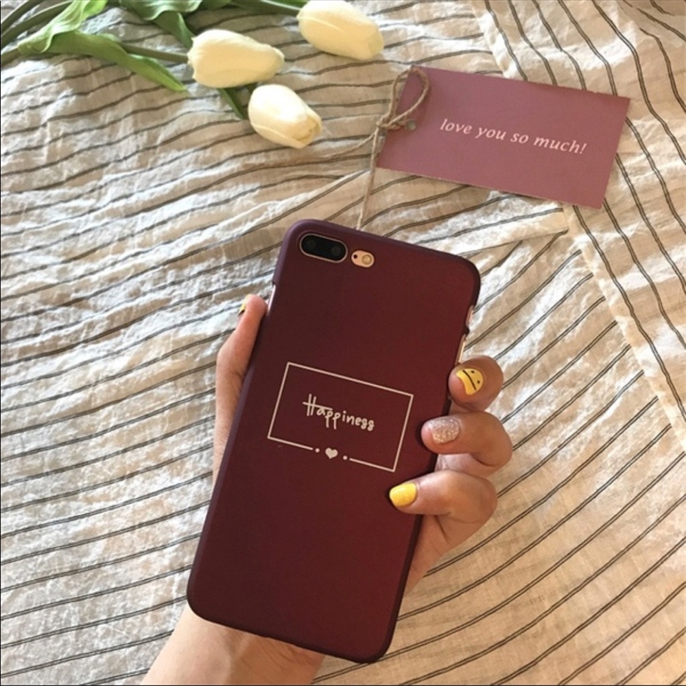 Happiness red wine iPhone cases 7plus/8plus